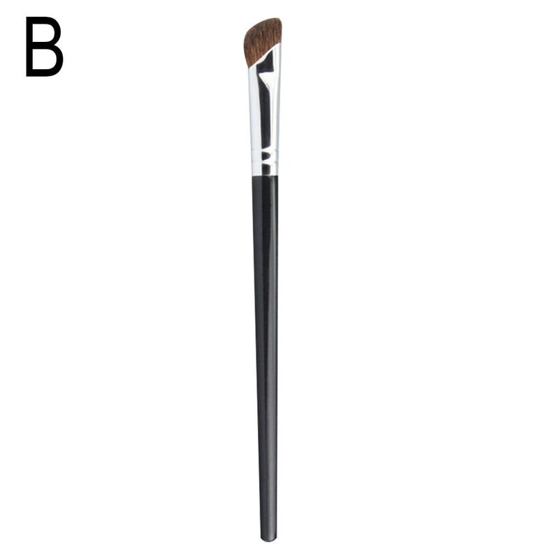 Multi-functional makeup brush, half-fan shaped/umbrella shaped nose shadow brush, angled head, small fan-shaped shadow for nose bridge and eyeliner enhancement.